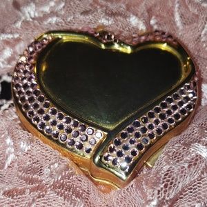 💖 ESTEE LAUDER Rare Compact Vint Crystal 💖 Heart
